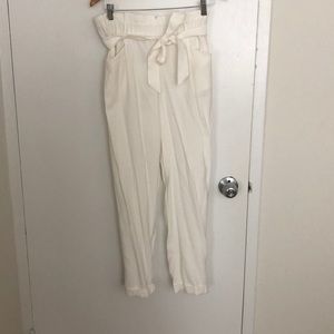 Never worn Zara cream high-waisted trouser.